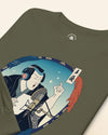Samurai Voice Actor Japanese Ukiyo-e Unisex Long Sleeve Tee No.3