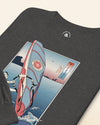 Samurai Windsurfing Extreme Sport Ukiyo-e Unisex Long Sleeve Tee