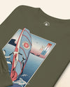 Samurai Windsurfing Extreme Sport Ukiyo-e Unisex Long Sleeve Tee