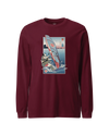 Samurai Windsurfing Extreme Sport Ukiyo-e Unisex Long Sleeve Tee