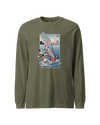 Samurai Windsurfing Extreme Sport Ukiyo-e Unisex Long Sleeve Tee