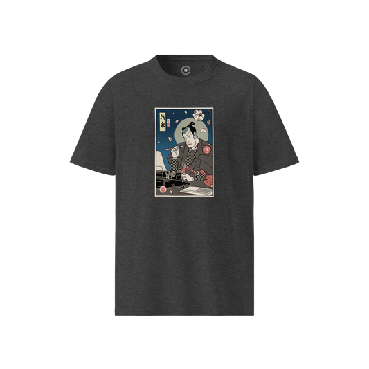 Samurai Writer Book Ukiyo-e Unisex organic t-shirt No.1