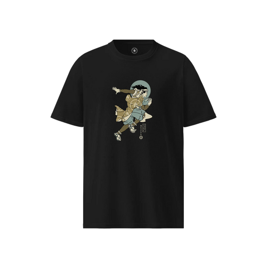 Samurai American Football Ukiyo-e  Unisex organic t-shirt No.2