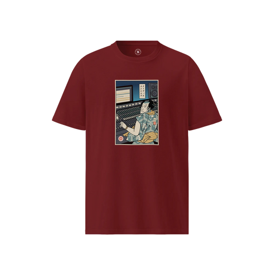 Samurai Audio Engineer Ukiyo-e Unisex organic t-shirt