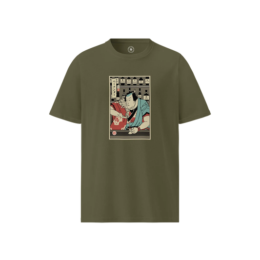 Samurai Bartender Ukiyo-e Unisex organic t-shirt