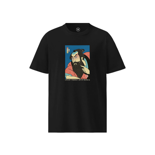 Samurai & Beard Ukiyo-e Unisex organic t-shirt