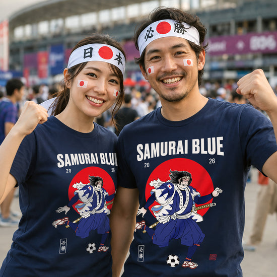 Samurai Blue 2026 Football Ukiyo-e Unisex T-shirt - Samurai Original