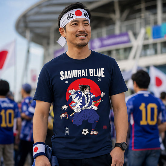 Samurai Blue 2026 Football Ukiyo-e Unisex T-shirt - Samurai Original
