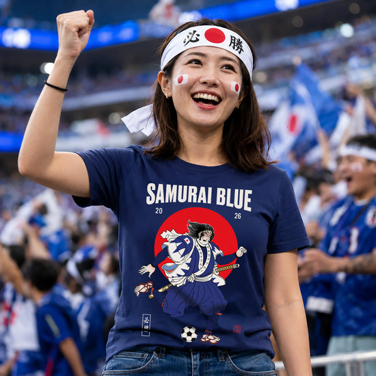 Samurai Blue 2026 Football Ukiyo-e Unisex T-shirt - Samurai Original