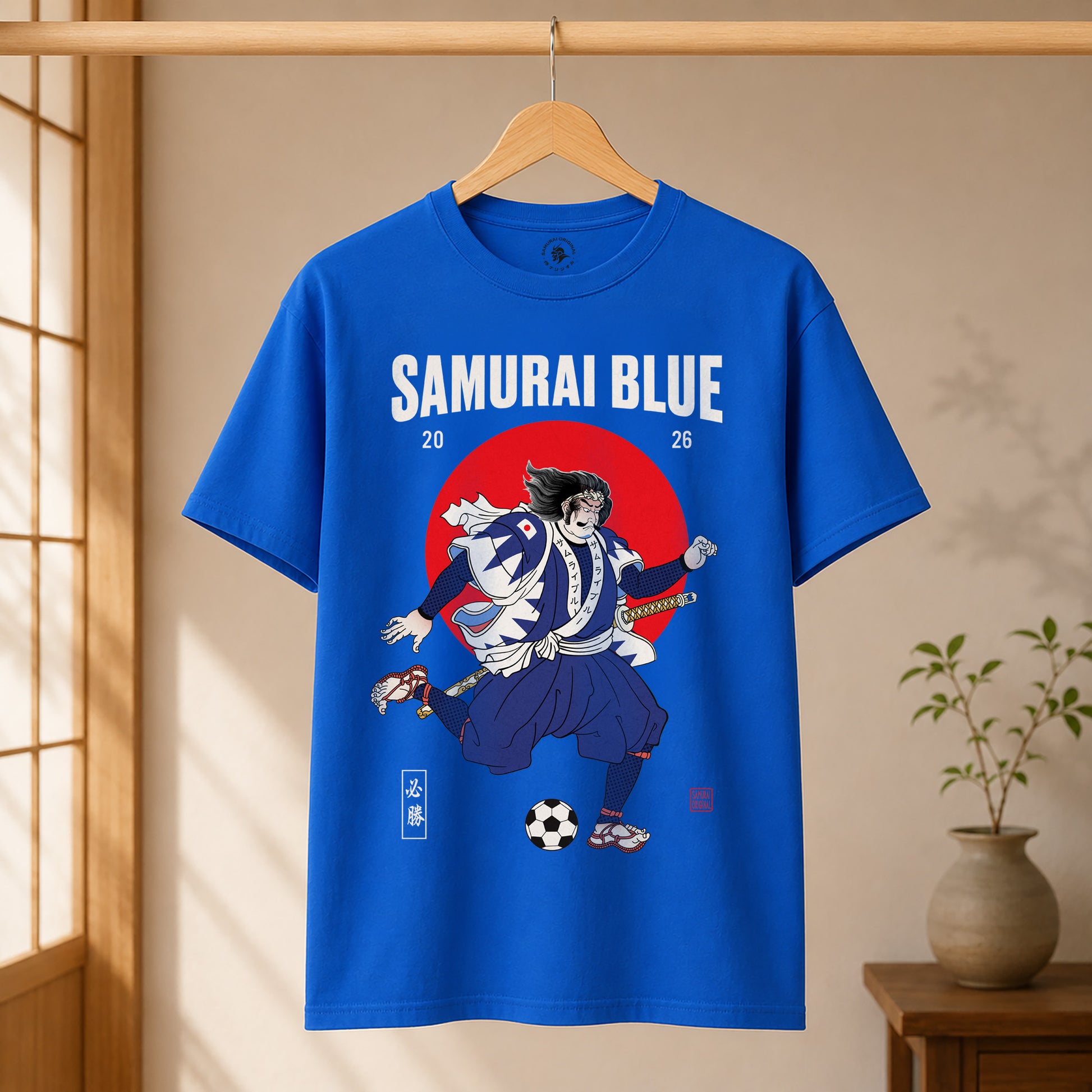 Samurai Blue 2026 Football Ukiyo-e Classic T-shirt - Samurai Original
