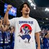 Samurai Blue 2026 Football Ukiyo-e Organic T-shirt - Samurai Original