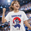 Samurai Blue 2026 Football Ukiyo-e Organic T-shirt - Samurai Original