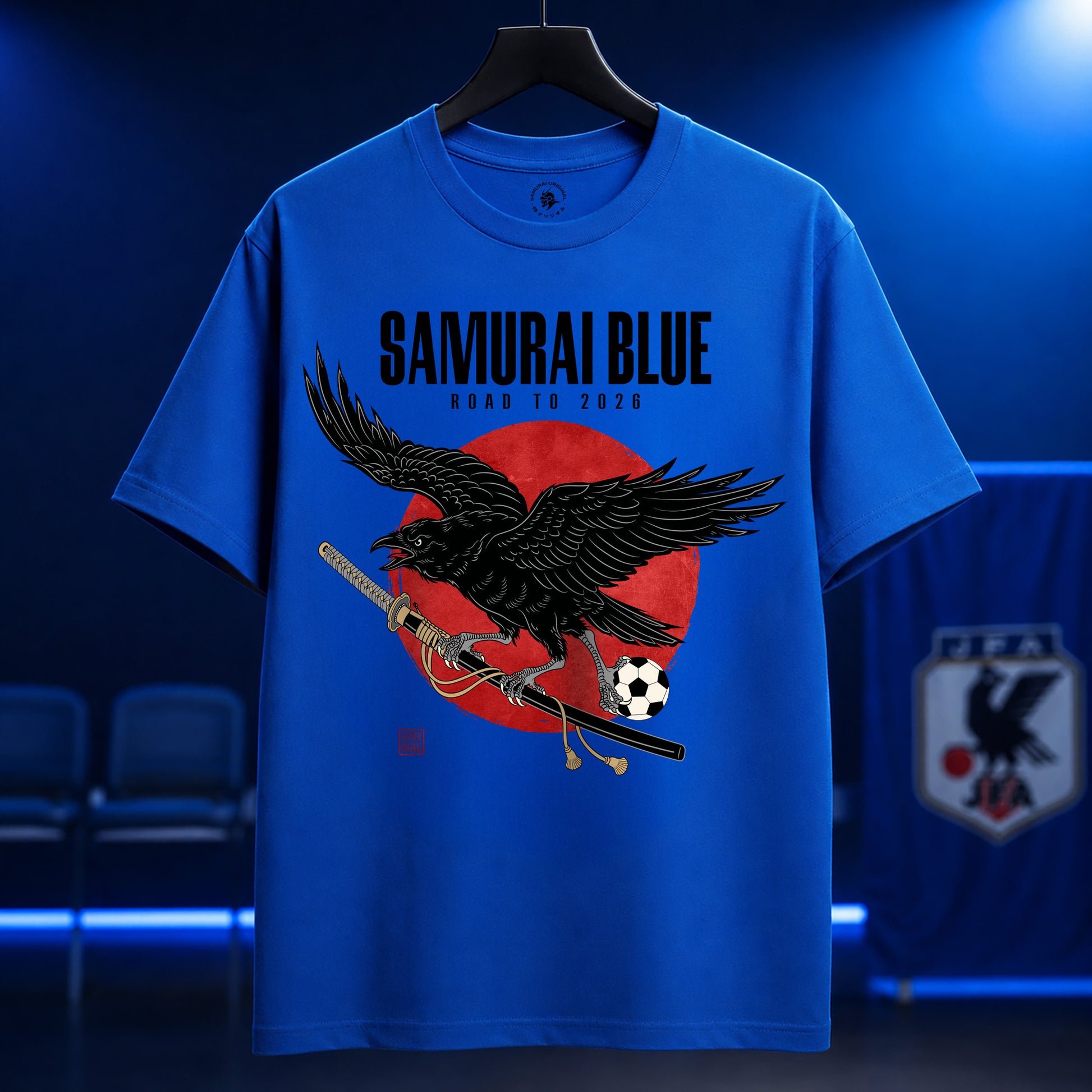 Samurai Blue Raven Katana Road to 2026 Classic T-shirt - Samurai Original