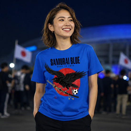 Samurai Blue Raven Katana Road to 2026 Classic T-shirt - Samurai Original