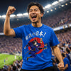 Samurai Blue Victory Ukiyo-e Classic T-shirt