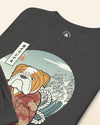 Samurai Bulldog Best Friend Ukiyo-e Funny Unisex Long Sleeve Tee