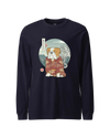 Samurai Bulldog Best Friend Ukiyo-e Funny Unisex Long Sleeve Tee