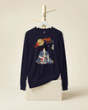 Samurai & Cat Japanese Ukiyo-e Unisex Long Sleeve Tee 2