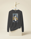 Samurai & Cat Funny Japanese Ukiyo-e Unisex Long Sleeve Tee
