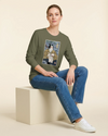 Samurai & Cat Funny Japanese Ukiyo-e Unisex Long Sleeve Tee