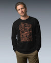 Samurai & Dragon Warrior Ukiyo-e Unisex Long Sleeve Tee - Samurai Original