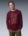 Samurai & Dragon Warrior Ukiyo-e Unisex Long Sleeve Tee - Samurai Original