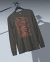Samurai & Dragon Warrior Ukiyo-e Unisex Long Sleeve Tee - Samurai Original