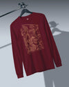 Samurai & Dragon Warrior Ukiyo-e Unisex Long Sleeve Tee - Samurai Original