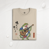 Samurai Frog Acoustic Guitar Organic T-Shirt - Samurai Original
