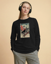 Samurai Longboard Ukiyo-e Unisex Long Sleeve Tee