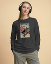 Samurai Longboard Ukiyo-e Unisex Long Sleeve Tee