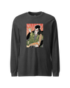 Samurai & Pizza Fast Food Japanese Ukiyo-e Unisex Long Sleeve Tee