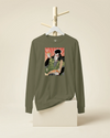Samurai & Pizza Fast Food Japanese Ukiyo-e Unisex Long Sleeve Tee