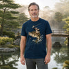 Samurai Riding a Largemouth Bass Organic T-shirt