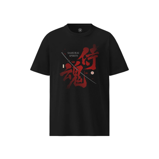 Samurai Spirits Kanji Calligraphy Unisex organic t-shirt