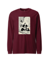 Samurai and Cat Ukiyo-e Unisex Long Sleeve Tee No.3