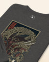 Samurai vs Dragon Warrior Ukiyo-e Unisex Long Sleeve Tee