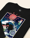 Samurai vs Virus Demon 2 Ukiyo-e Unisex Long Sleeve Tee