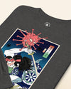 Samurai vs Virus Demon 2 Ukiyo-e Unisex Long Sleeve Tee
