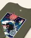 Samurai vs Virus Demon 2 Ukiyo-e Unisex Long Sleeve Tee