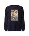 Samurai vs Virus Demon Ukiyo-e Unisex Long Sleeve Tee