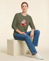 Santa Daruma Japanese Ukiyo-e Unisex Long Sleeve Tee - Samurai Original