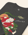 Santa Rides Dragon Japanese Ukiyo-e Unisex Long Sleeve Tee - Samurai Original