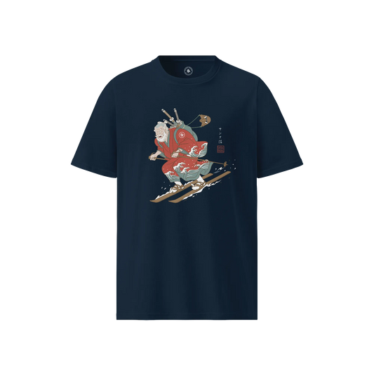 Santa Samurai Ski Edition Unisex organic t-shirt