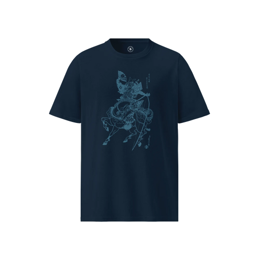 Sasaki Takatsuna Samurai vs Horse Ukiyo-e Unisex organic t-shirt