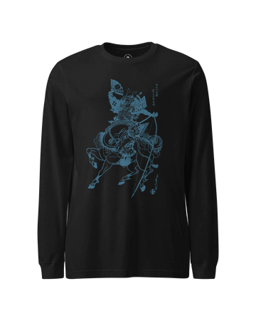 Sasaki Takatsuna Samurai vs Horse Ukiyo-e Unisex Long Sleeve Tee