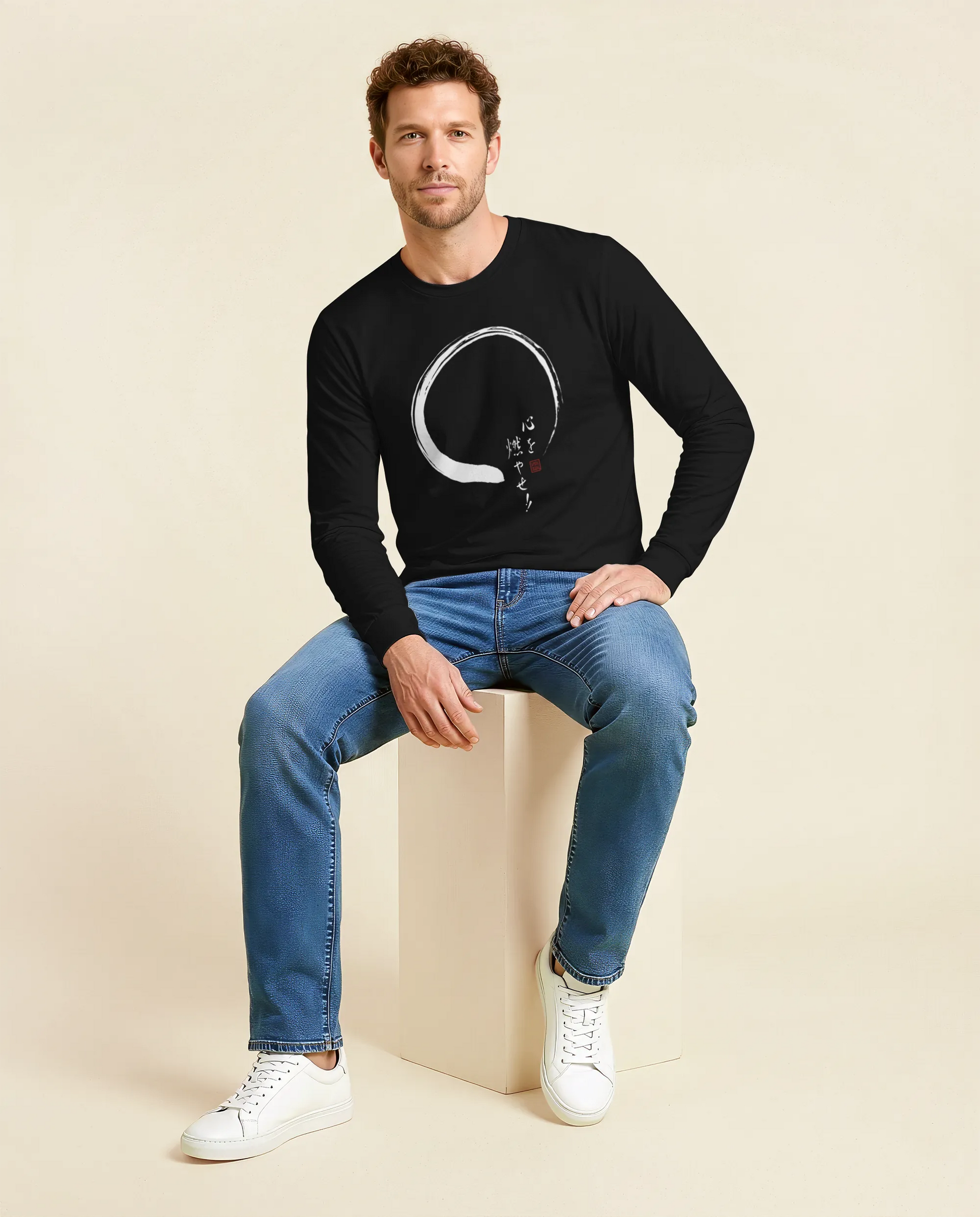 Set Your Heart Ablaze Unisex Long Sleeve Tee - Samurai Original