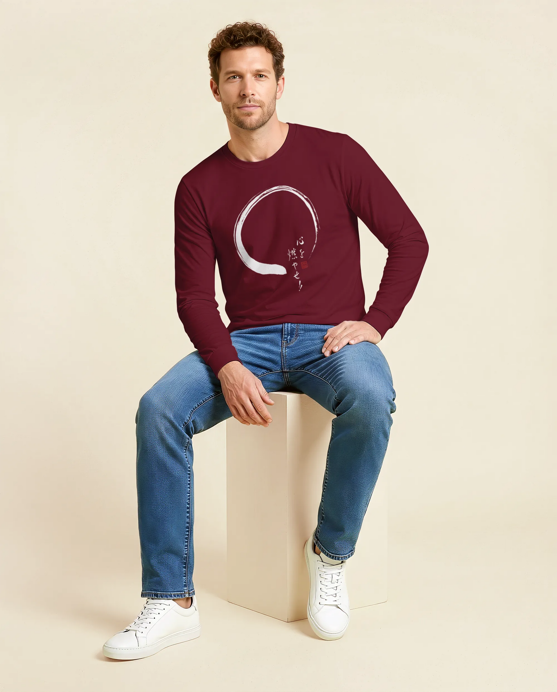Set Your Heart Ablaze Unisex Long Sleeve Tee - Samurai Original