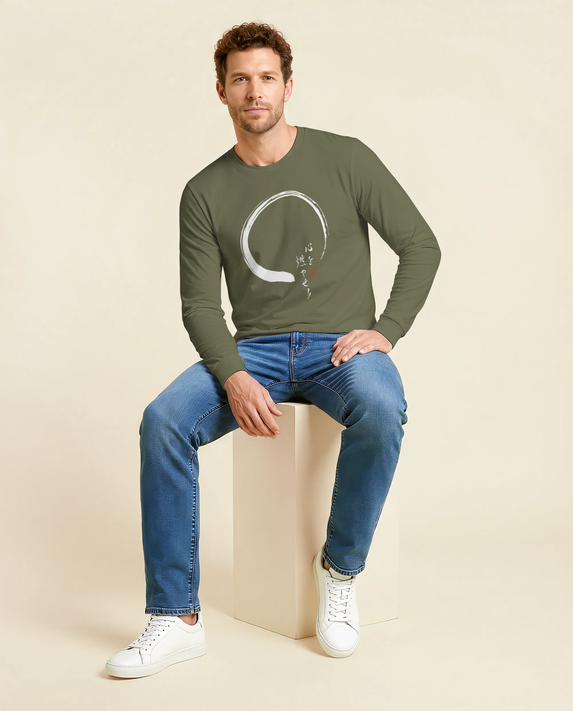 Set Your Heart Ablaze Unisex Long Sleeve Tee - Samurai Original