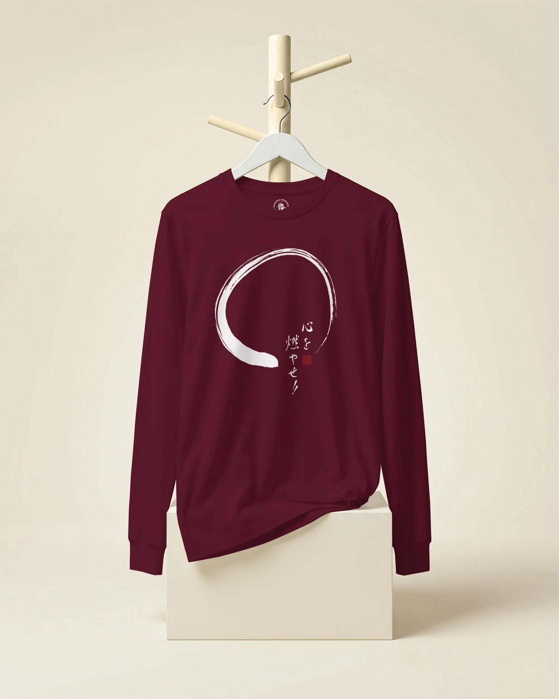Set Your Heart Ablaze Unisex Long Sleeve Tee - Samurai Original